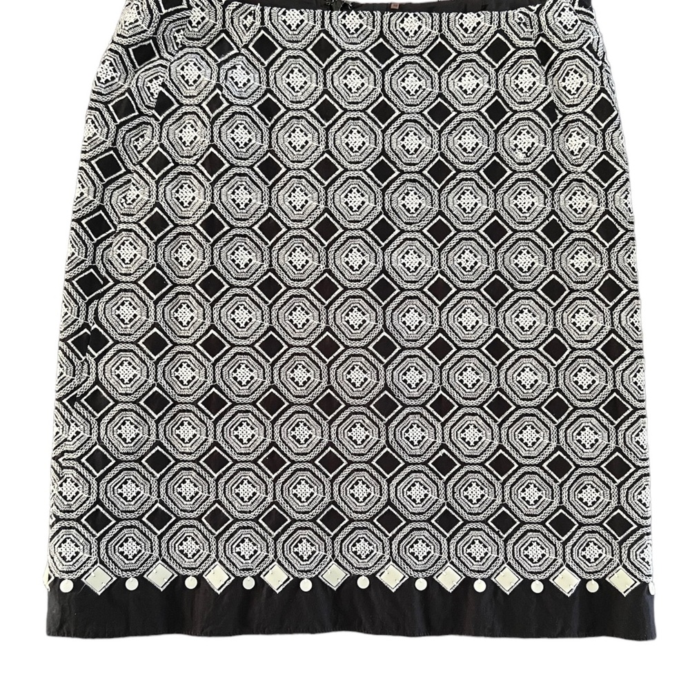 Tahari Embroidered Skirt